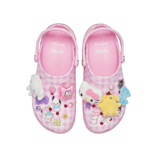 Hello Kitty x Crocs Платформенные клоги Пастельно-розовые Мужские Сандалии Разноцветные 212683-90H