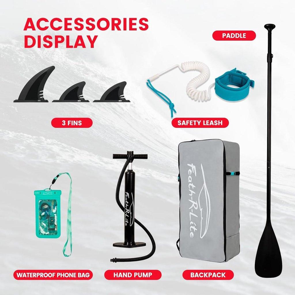 FunWater SUP 320/350cm – 2-Person/Family, Double-Layer PVC, Accessories, Beginner-Friendly – SUPFR01D