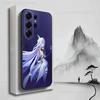 G-GENSHIN IMPACT S-Чехол Skirk Для Samsung S22,S21,S9,S25,S24,S23,Ultra,FE,S20,S10,Plus,Lite,Мягкий Силикон Черный
