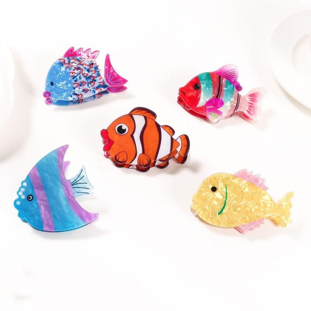Animal PVC Claw Clip Sea Creature Large Shark Clip Cute Fish Hair Claw  Daily