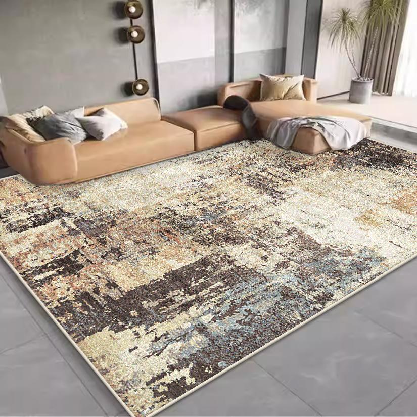 Modern Abstract Flannel Carpet Living Room Decoration Home Bedroom Carpets Non-slip Washable Floor Mats Fluffy Large Area Rug