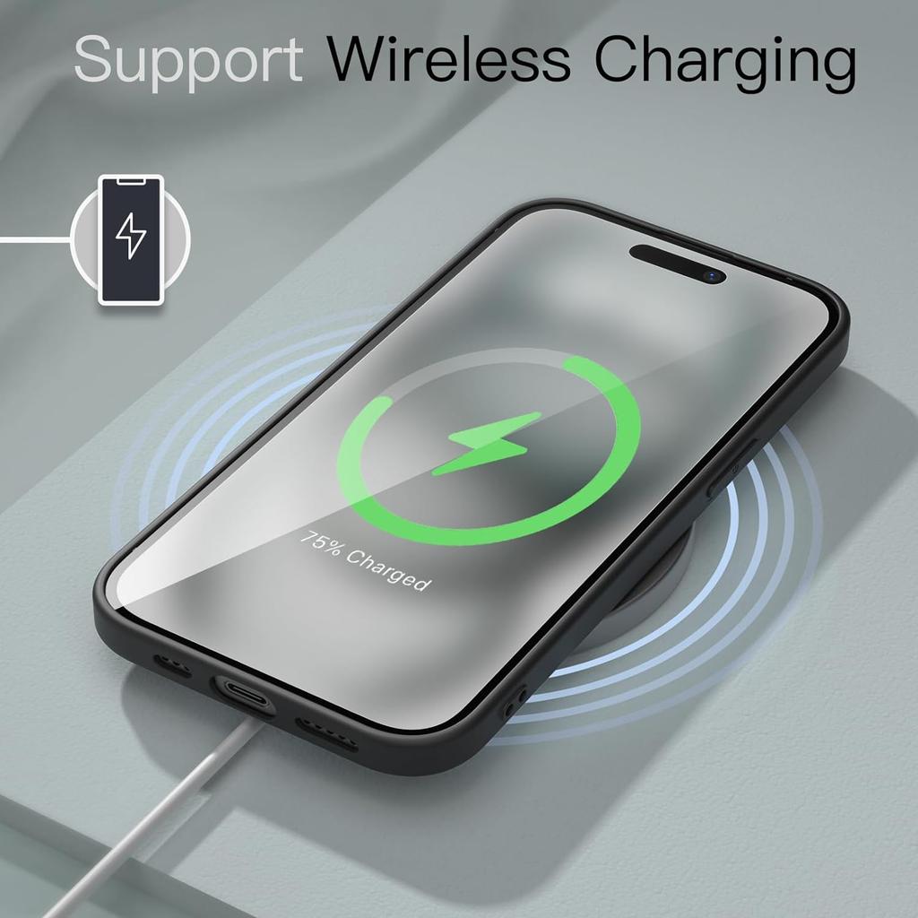 Роскошный матовый силиконовый мягкий чехол для iPhone 16 15 14 Plus 13 12 Mini 11 Pro Max, сплошная черная задняя крышка, матовый ультратонкий корпус