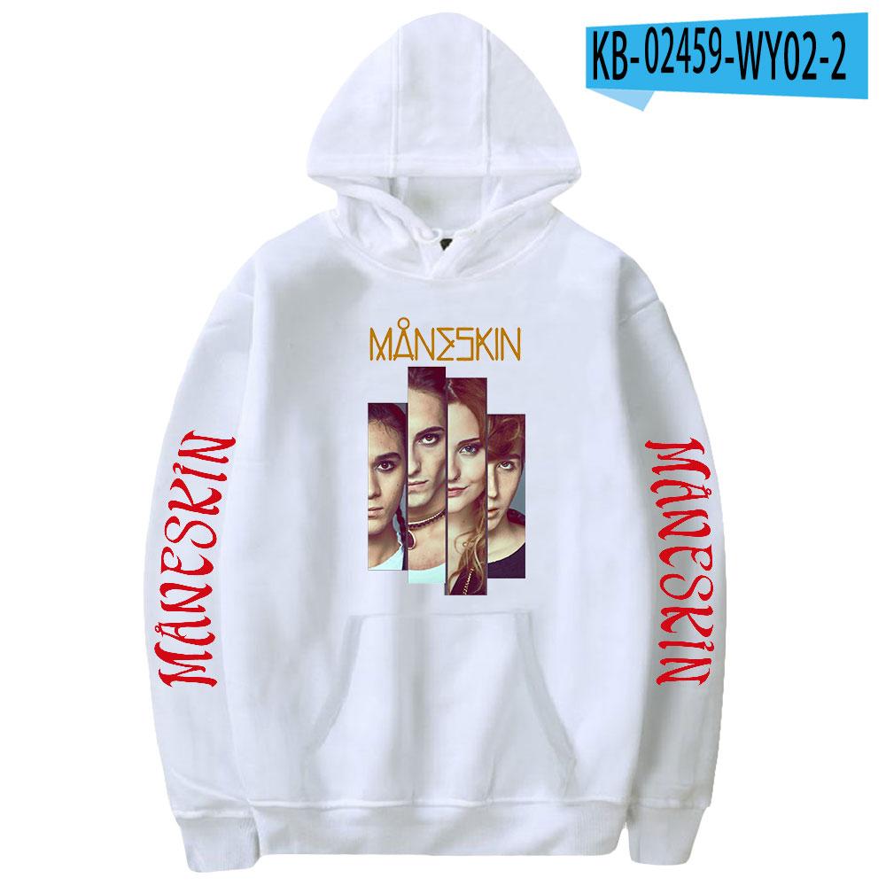 Cartoon Novelty Beautiful Heavy Metal Rock Band Maneskin print Hoodies Sweatshirts Men/Women Sweatshirt Fashion Casual Pullovers