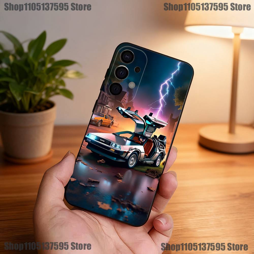 Чехол для телефона 'Назад в будущее' для Samsung S25, S24, S21, S22, S23, S30, Ultra, S20, Plus, Fe, Lite, 5G Черный