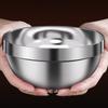 316 Stainless Steel Stainless Steel Bowls Double-layer Thick Durable Soup Rice Bowls Double-walled Insulated Bowl Kindergarten