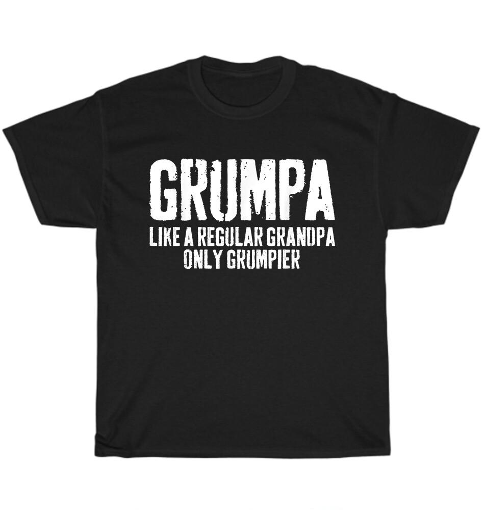 Grumpa Like Regular Grandpa Only Grumpier T-Shirt Grandfather Mens Tee Gift NEW