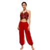 Костюм для восточных танцев Женский костюм для belly dance Бюстгальтер с пайетками Топы Штаны-фонарики Брюки Костюм для Хэллоуина для женщин