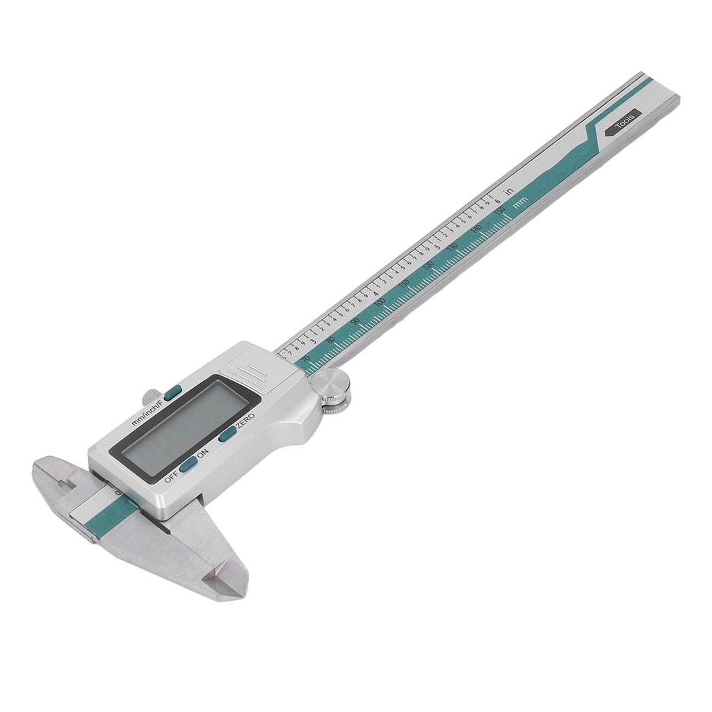 Цифровой штангенциркуль от 0 до 150 мм от 0 до 6 дюймов с высокоточным ЖК-дисплеем из нержавеющей стали, электронный нониус