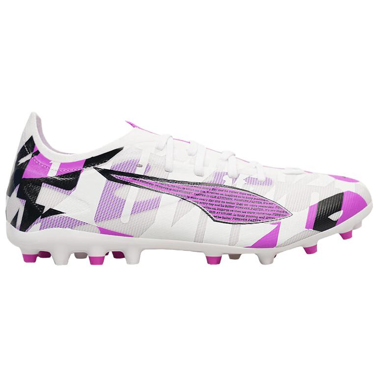 Puma Comfortable Versatile Non-Slip Durable Soccer Shoes Unisex Sneaker White Purple 108791-01
