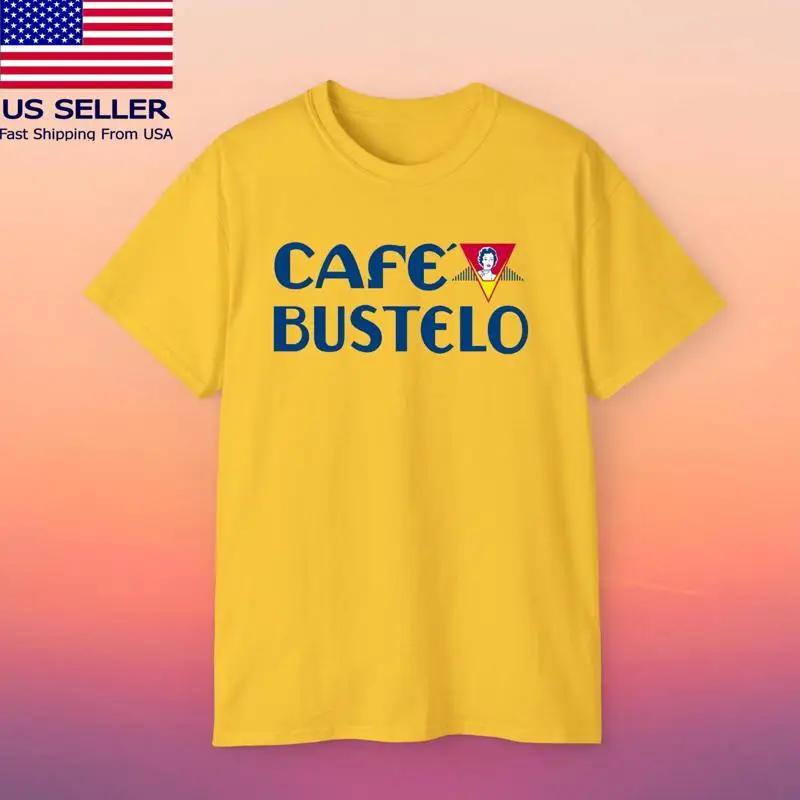 Унисекс Желтая Футболка Cafe Bustelo Размер S 5xl