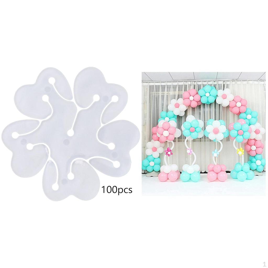 100x Balloon Clips Bulk Decorative Holder for Wedding Birthday Event
