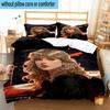 Taylor music Lover Artwork 3pcs Bedding,Including 1pc Duvet Cover And 2pcs Pillowcases Perfect for Christmas,Ideal for Bedroom, Dormitory
