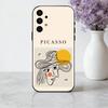 P-Picasso A-Abstract  P-Painting A-Art Phone Case For Samsung Galaxy A73,A72,A71,A70,A53,A52,A51,Soft Silicone Black Cover