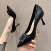 Square Buckle Shoes Women  Spring New Pointed Toe Stiletto High Heels Women Korean Version Professional Commuting Women's Shoes