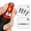 Magnetic Ratchet Screwdriver Bit Holder Security Bit Antislip Handle 1/4'' 6.35mm Handle Magnetic Bit Driver