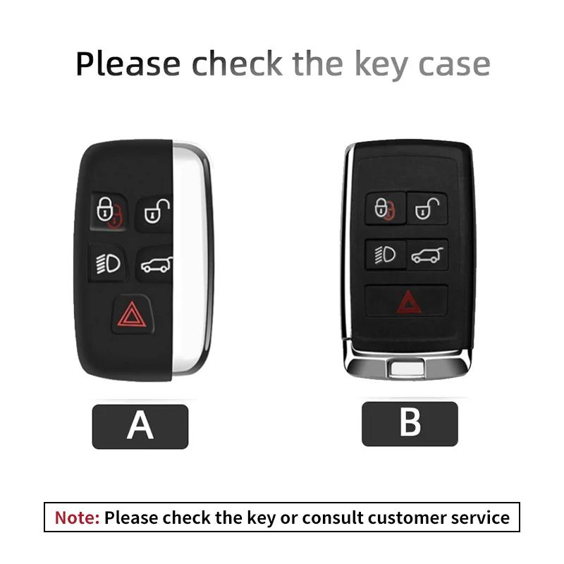 Замшевый кожаный чехол для ключей от машины для Land Rover Range Rover Evoque Discovery Sport Velar для Jaguar XE XF E-Pace F-Pace, аксессуары