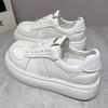 Уродливые милые большие головы маленькие белые туфли женские весна 2025 новые кожаные туфли на платформе универсальные спортивные и любительские туфли для сноуборда