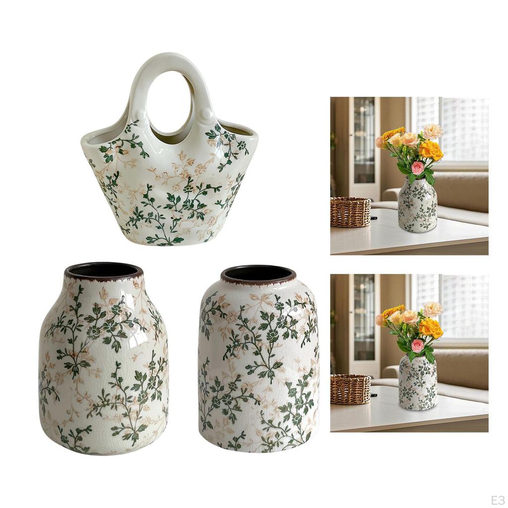 Керамическая китайская цветочная ваза фермерская декоративная