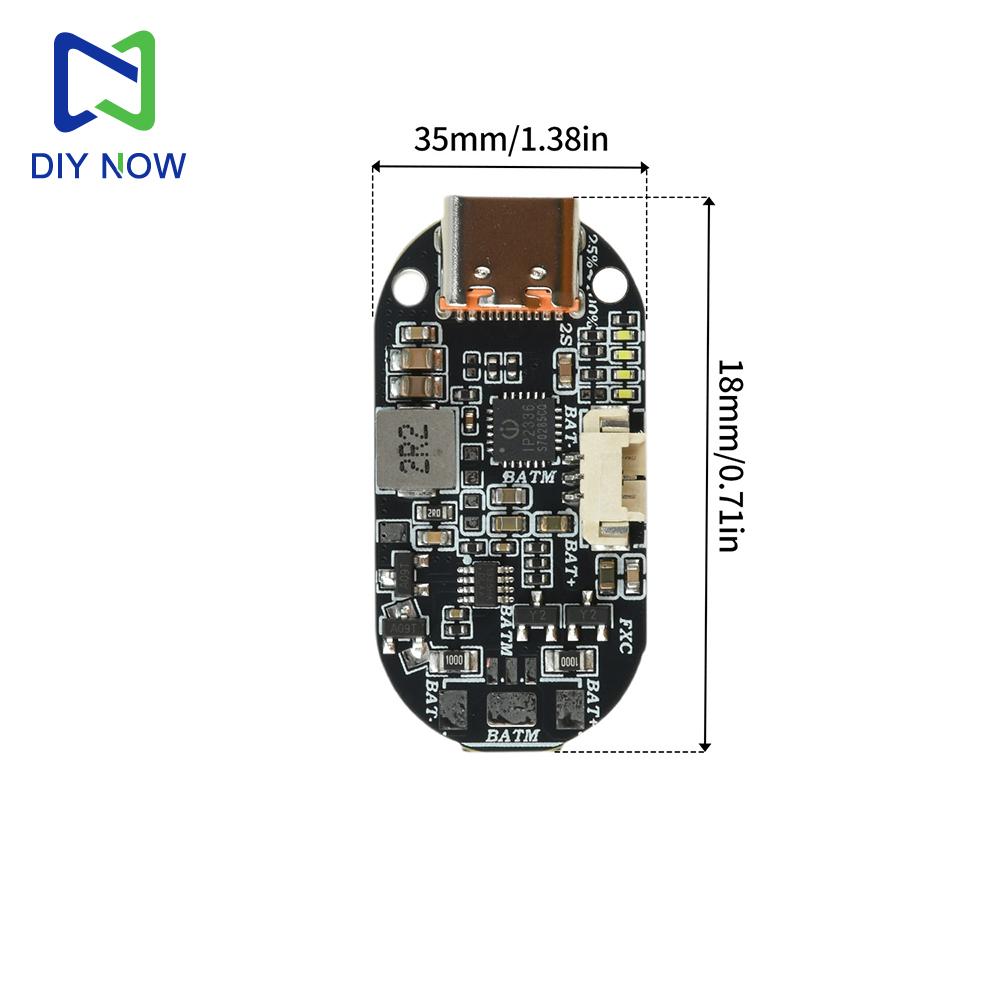 IP2336 2S Модуль заряда/разряда литиевой батареи Type-C Двунаправленная быстрая зарядка PD Регулируемое напряжение и ток зарядки