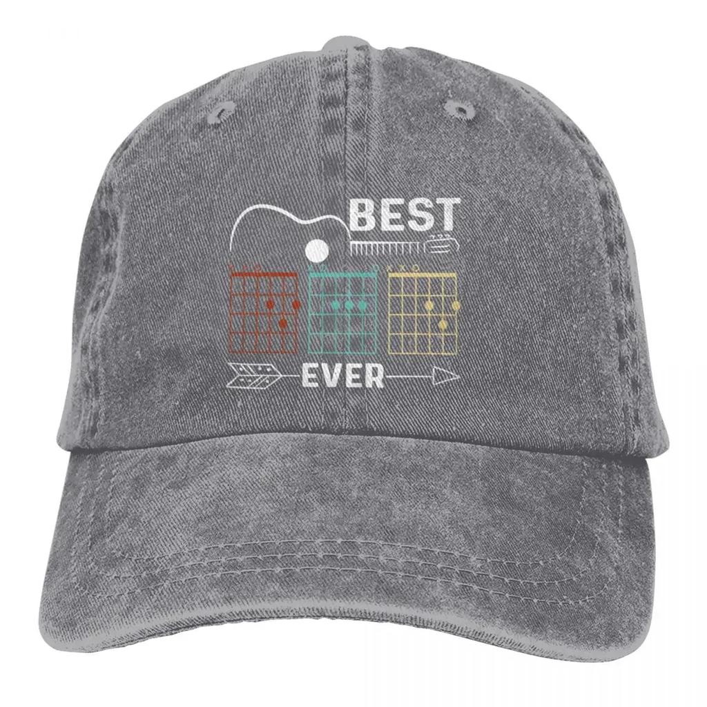 Летняя кепка с солнцезащитным козырьком Best Dad Chord Hip Hop Caps Guitar Rock Cowboy Hat Peaked Trucker Dad Hats