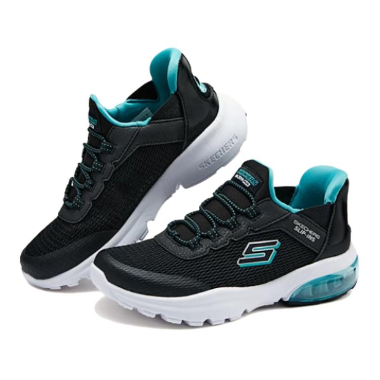 Skechers Слипоны Flash Technology Удобные Простые Низкие Повседневная Обувь Детские кроссовки Черный Синий 403834L-BKBL