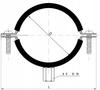 Rubber Pipe Clamp for 2 Inch Pipes