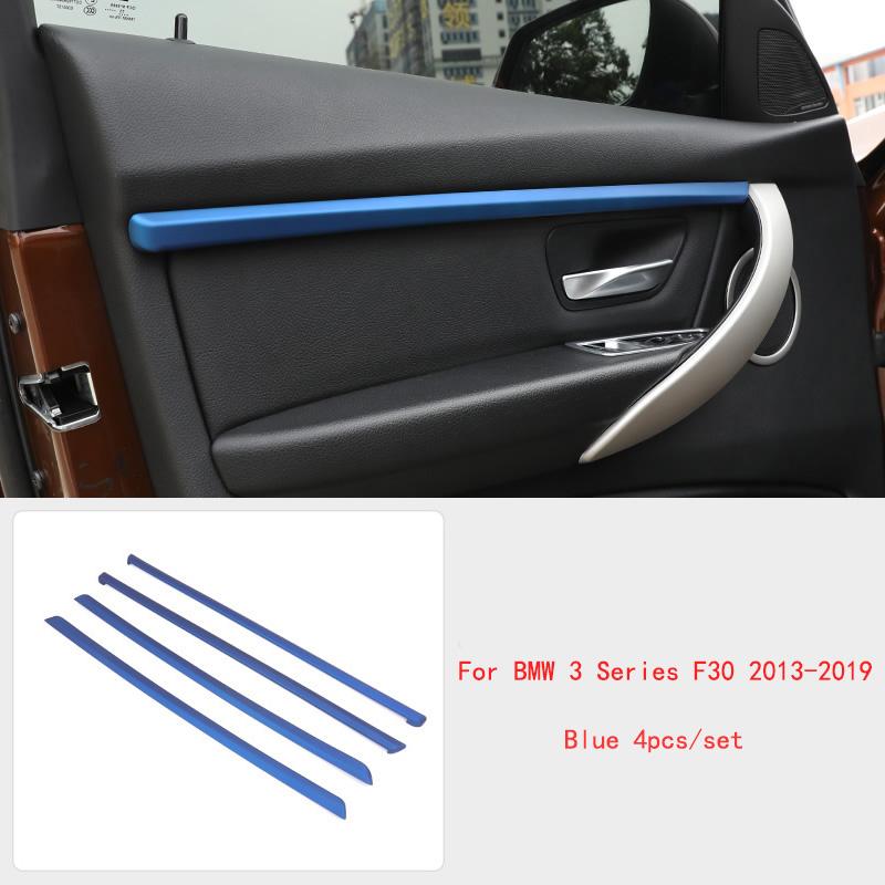 Для BMW 3 серии 3GT F30 F31 13-18 4 шт. накладка на внутреннюю дверь автомобиля, отделка салона автомобиля