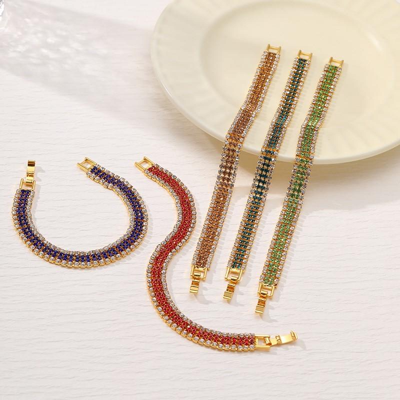 Браслет со стразами для женщин, браслет-цепочка, вечерние украшения, подарки