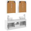 Bathroom Cabinet Set 5 pcs White 53 x 15.5 x 70 cm
