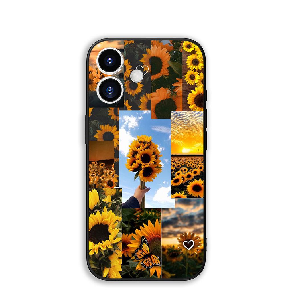 Cover for Samsung Galaxy S22 S21 S20 Fe Ultra S9 Plus + A13 A22 M21 M31 M55 M15 Protective Phone Case With Sunflower Flower