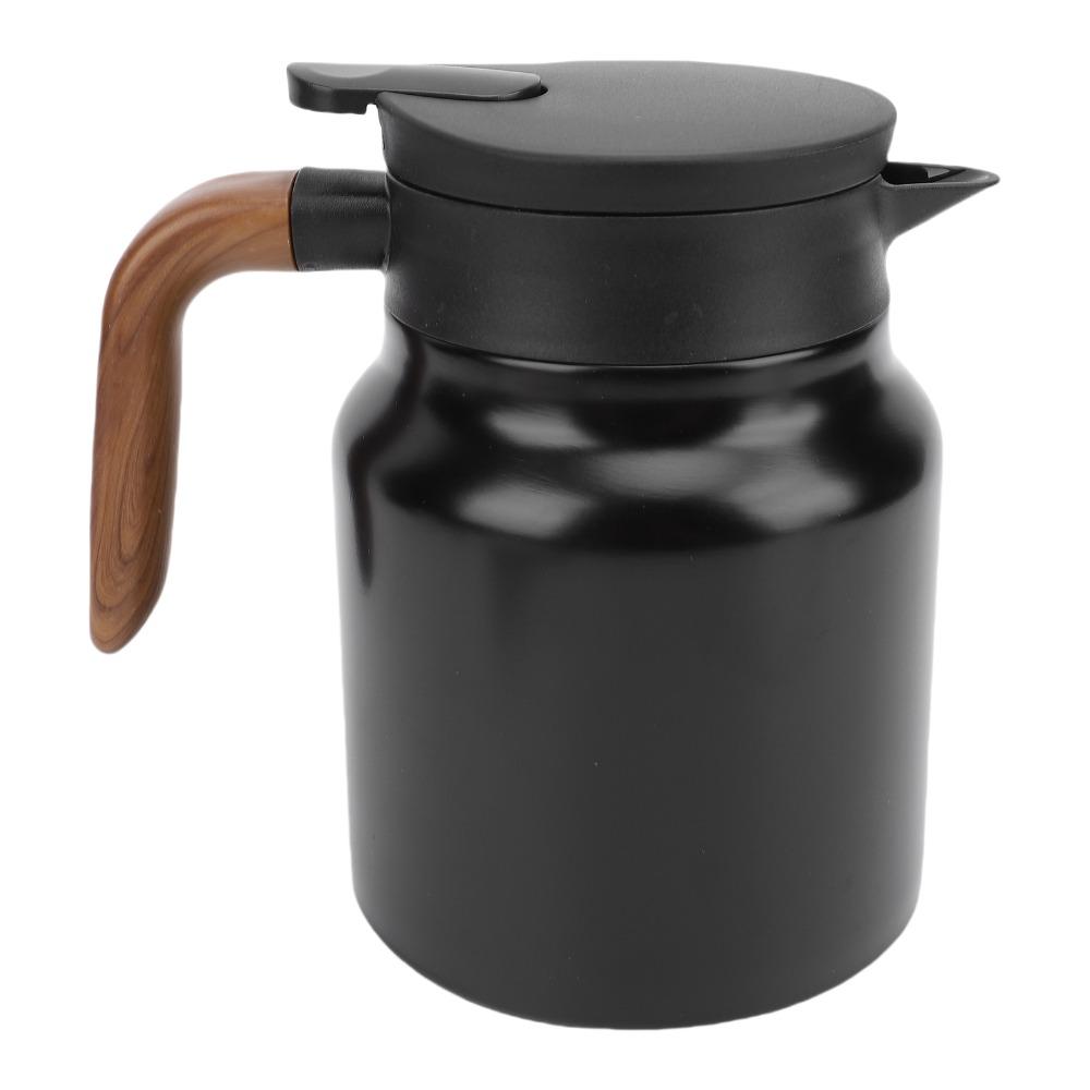 Stainless Steel Vacuum Insulated Tea Pot 1000ml Capacity Thermal Beverage Pitcher Office Use