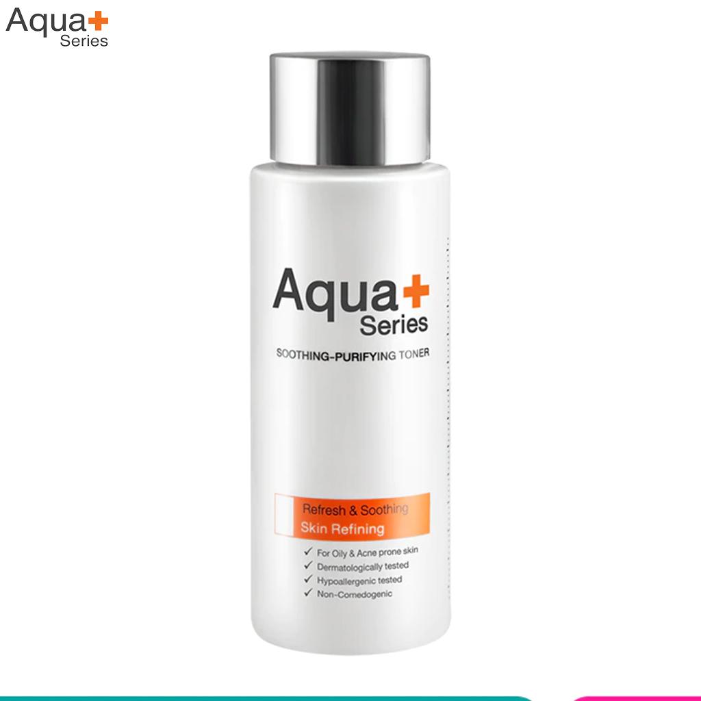Успокаивающе-очищающий тоник серии Aqua+, освежающий и успокаивающий, очищающий кожу, 150 мл.