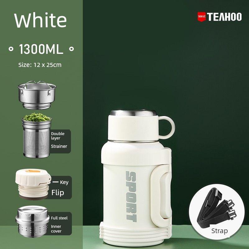 All-Steel Outdoor Travel Vehicle-Mounted Home Use 3-Liter Thermos Cup