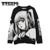 Sweater Men and Women Autumn Tide Brand Round Neck Anime Loose Knit Sweater Men and Women Couples Dark