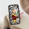 Аниме Японский Классический ONE P-PUNCH-MANS Чехол для Телефона Для IPhone 17 16 Pro Max 11 12 13 14 15 Жесткий ПК+ТПУ Подставка Задняя Крышка