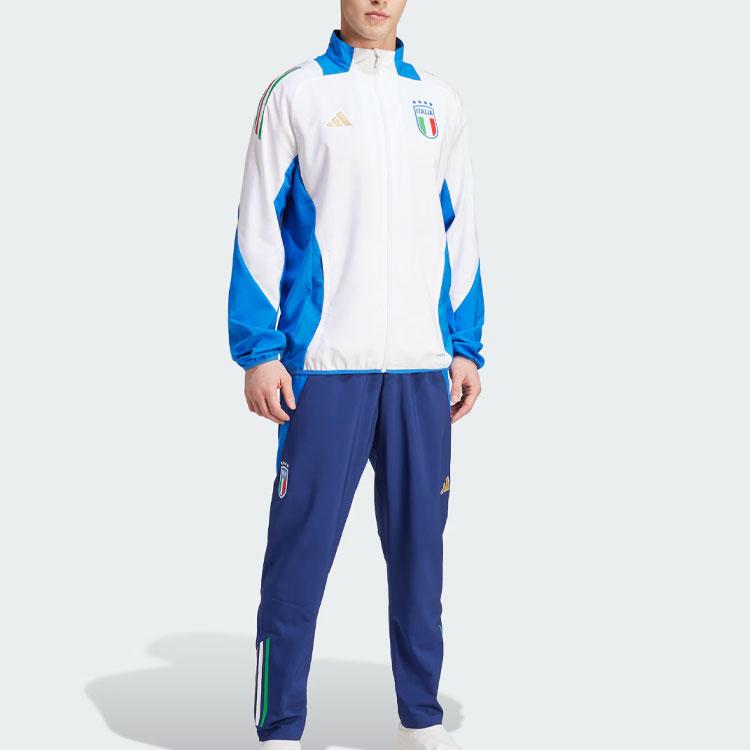 adidas Италия Tiro 24 Презентация Спортивный костюм Брюки Мужские Брюки Синие IQ2181