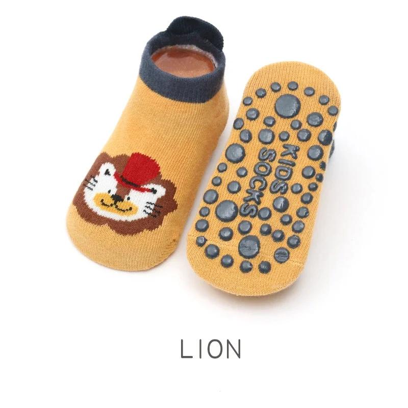 New Baby Cotton Socks Cute Cartoon Animal Pattern Comfy Breathable Baby Non-slip Kids Floor Socks