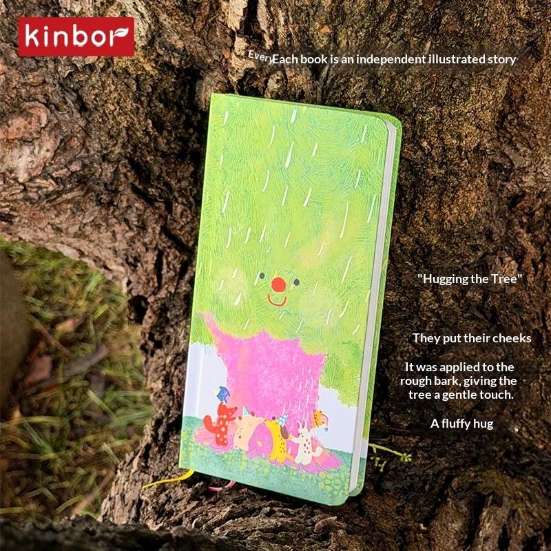 Kinbor Недатированный еженедельник, Иллюстрированный журнал в твердом переплете с двумя страницами на неделю, Портативный тонкий блокнот со списком дел