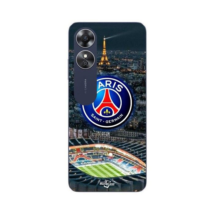 Чехол для телефона - MANIACASE - Oppo A17 - Силикон TPU - Логотип PSG - Спортивный стиль