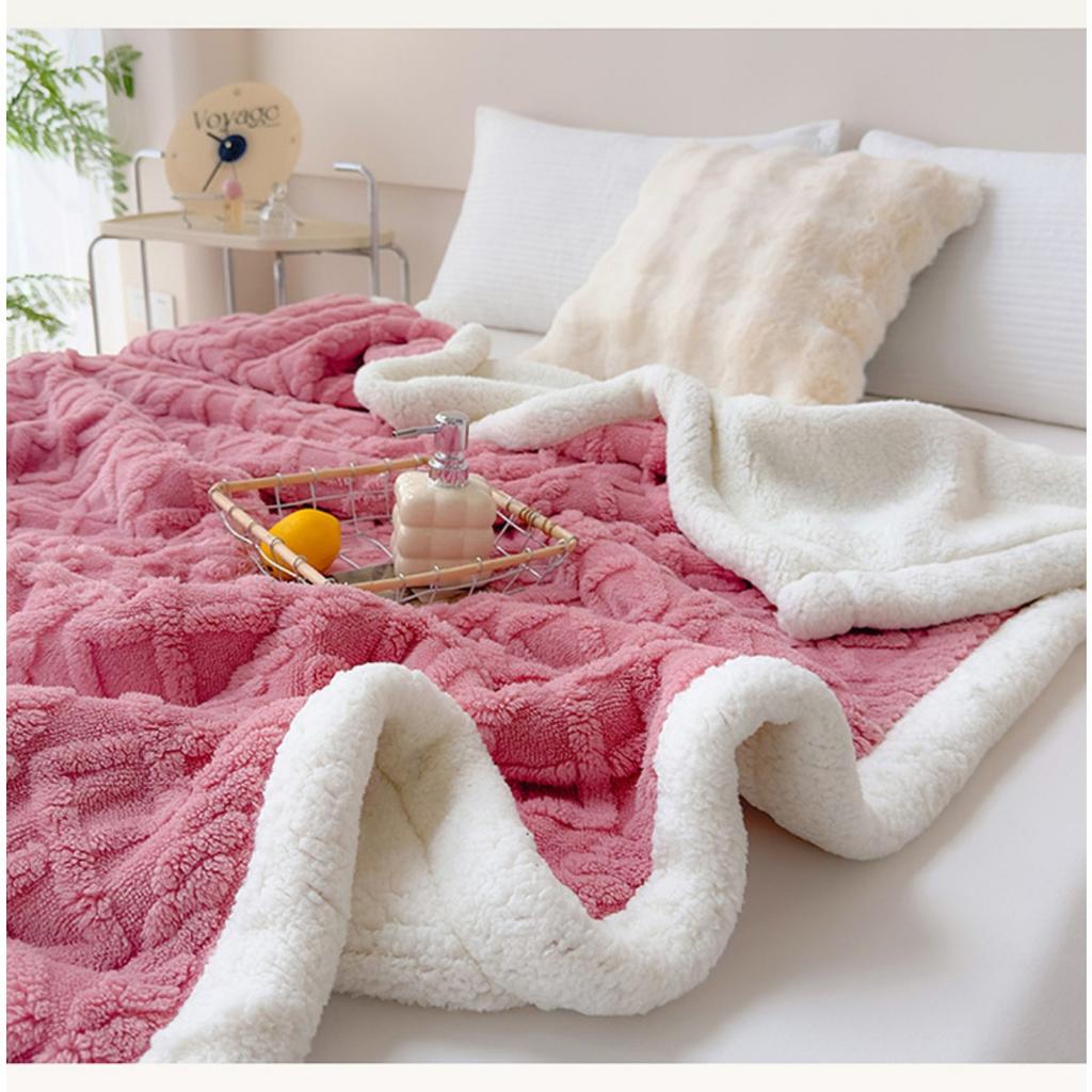 Imitation Lamb Wool Tafu Wool Blanket, Office Nap Blanket, Sofa Cover Blanket, Seasonal Air Conditioning Blanket, Small Blanket