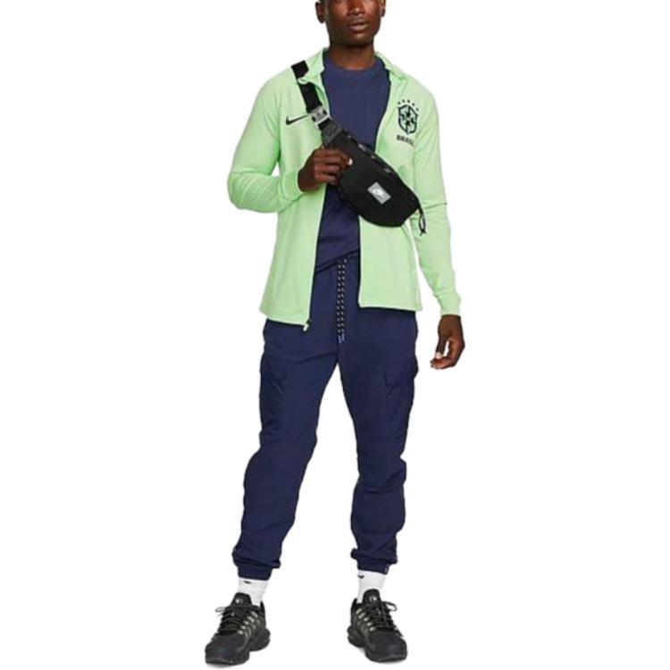 Nike Brazil Strike Dri-FIT Knit Soccer Track Jacket 'Green' Men's DX1950-390