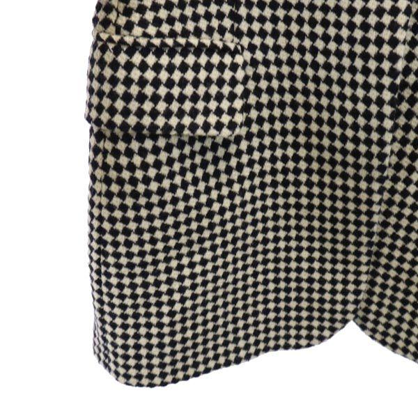 Emporio Armani Сделано в Италии шерстяной приталенный жакет 38 Бежевый x черный блейзер Женский Б/у