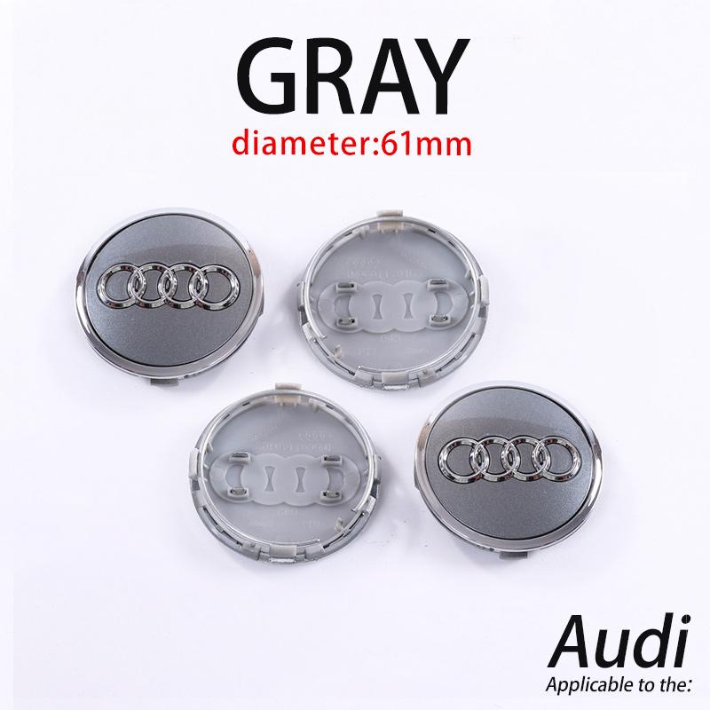Wheel Center Cap Hub Covers Badge For 4s Car Styling A3 A4 A5 A6 A7 A8 Q5 Q7 RS 60mm 61mm 68mm 69mm 4B0601170A Car Accessoriess4