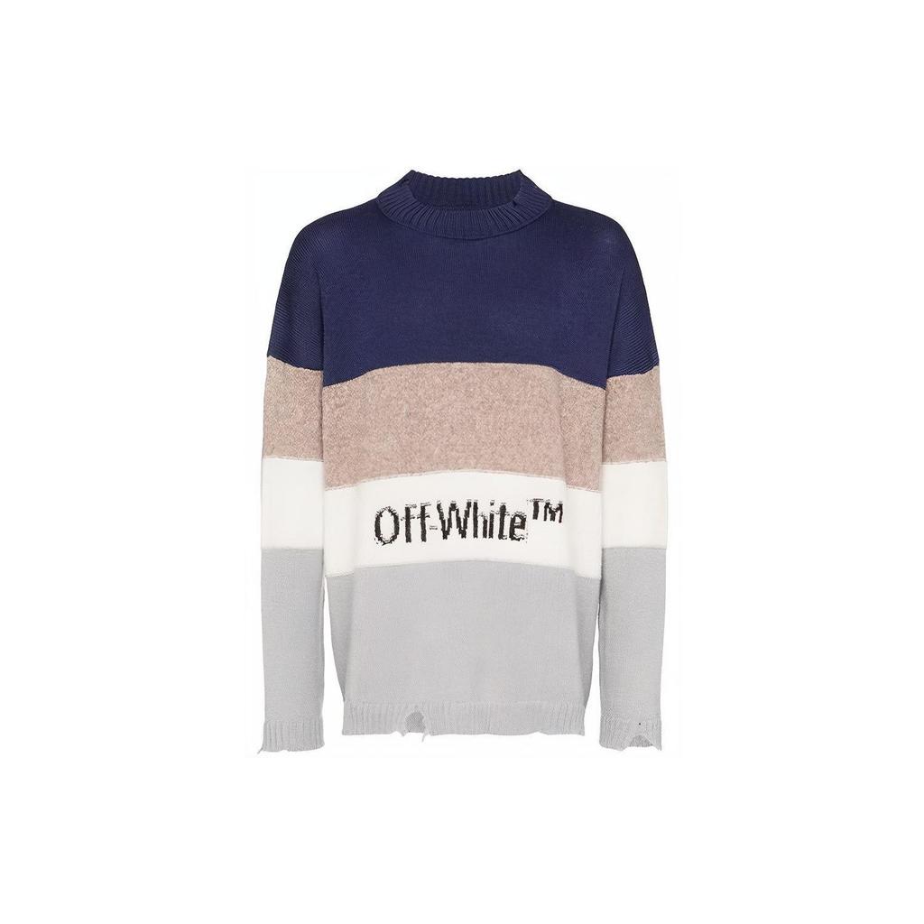 OFF WHITE FW19 Свитеры Мужские С круглым вырезом Умеренные Другое OMHE016E19E370323010