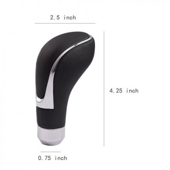 PU Leather Automatic Manual Gear Shift Knob Shifter Lever Cover Car Accessories