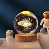 Xmas Creative Sun Galaxy Glowing Crystal Ball Ornament Milky Way Night Light Bedroom Bedside Decorations Christmas Gift Desktop Decor