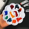 Plastic Oil Watercolor Palette White Painting Palettes Pigment Box Art Pigment Tray Graffiti