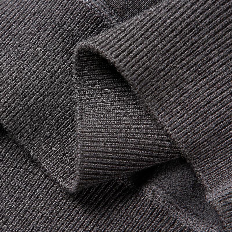 TRIES Мужской вязаный свитер с круглым вырезом и подкладкой