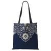 Elegant Lady Girls  Handbag Floral Porcelain Geometry Abstract Pattern Shoulder Bag Casual Teenager Book Tote for Shopping