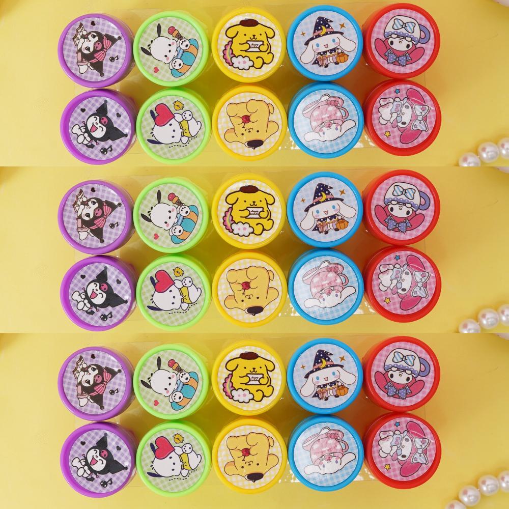 Мультяшные узоры печатей Sanrio из товаров по фильмам Наборы печатей для призов Милые печати Подарки-награды Печати Куроми Подарки на День защиты детей